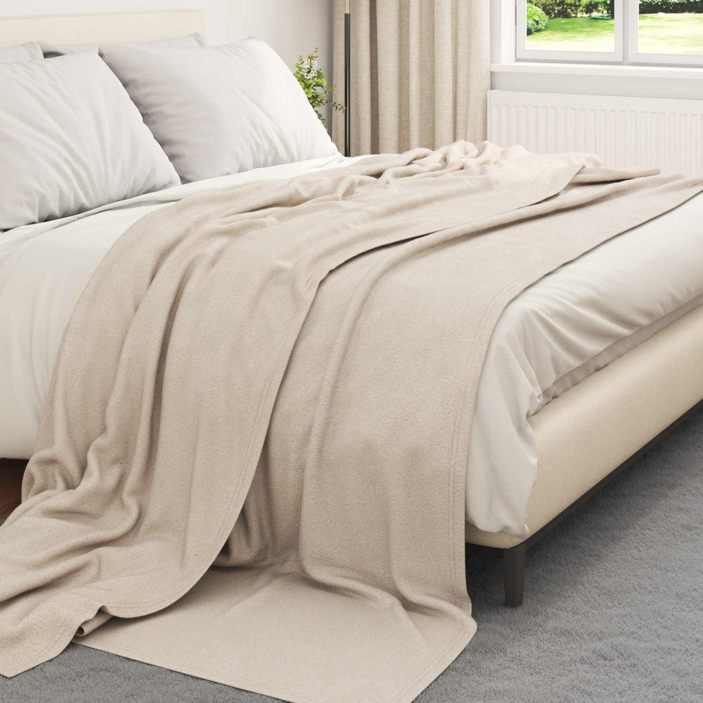 vidaXL Koce narzutowe 24 pcs Beżowy 240 x 220 cm Polar