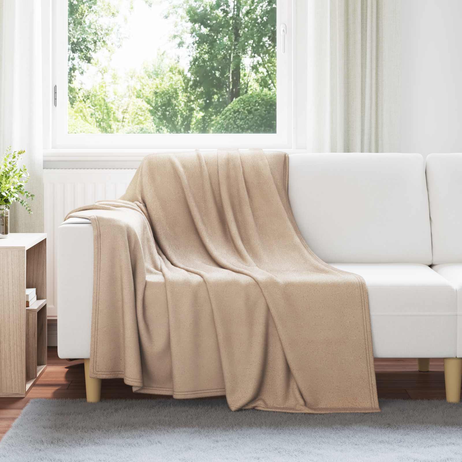 vidaXL Koce narzutowe 24 pcs Camel 200 x 150 cm Polar