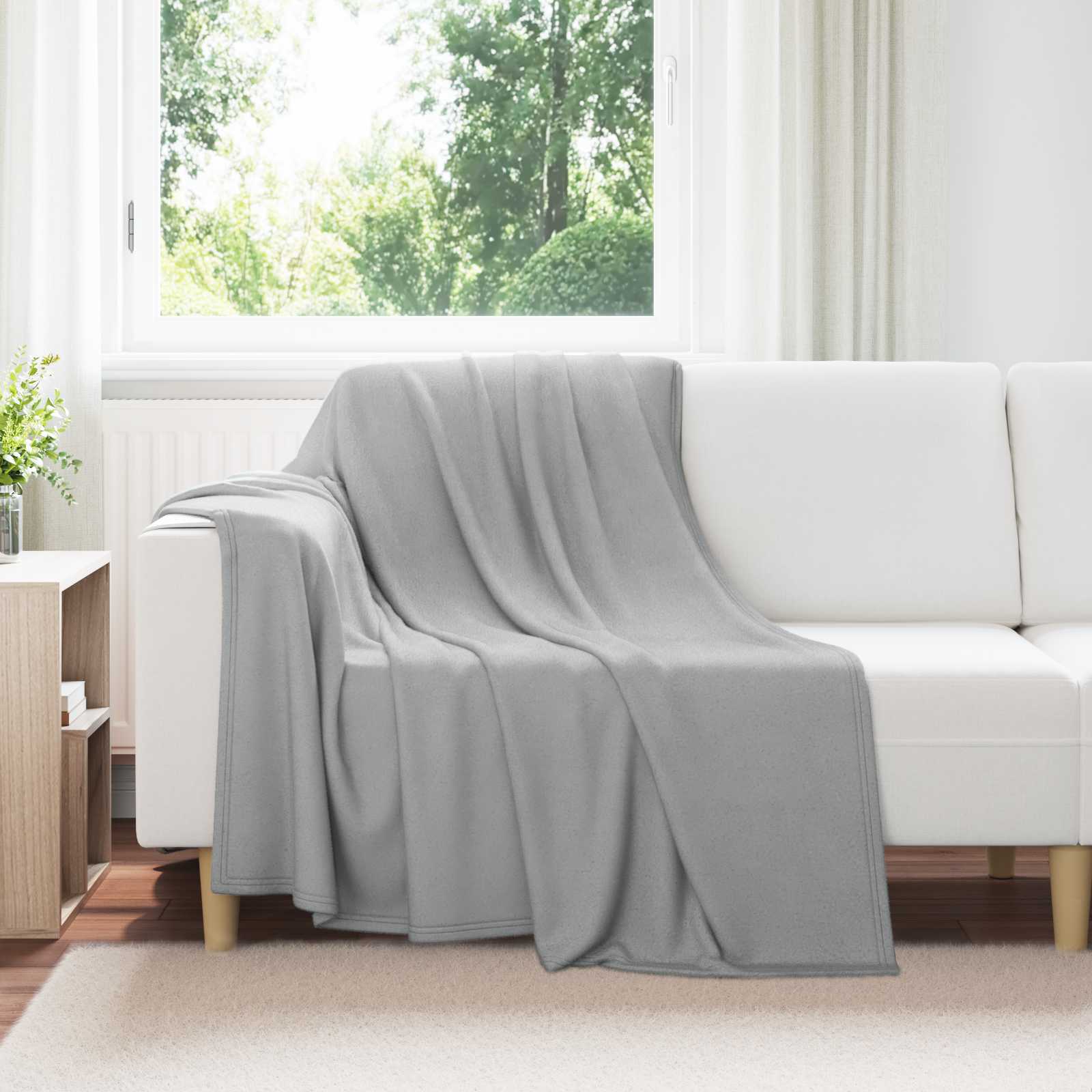 vidaXL Koce narzutowe 24 pcs Szary 200 x 150 cm Polar
