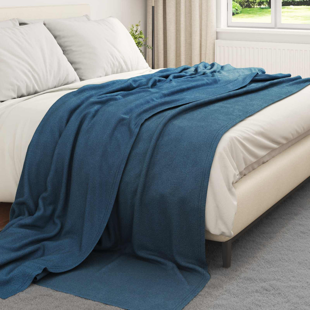 vidaXL Koce narzutowe 24 pcs Granatowy 270 x 240 cm Polar