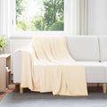vidaXL Koce narzutowe 24 pcs Kremowy 200 x 150 cm Polar