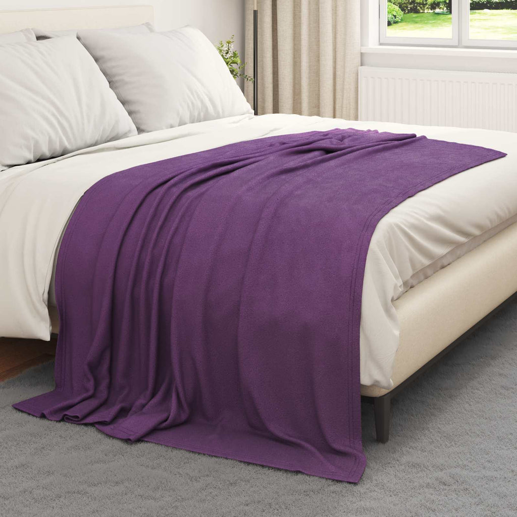 vidaXL Koce narzutowe 24 pcs Fioletowy 200 x 150 cm Polar