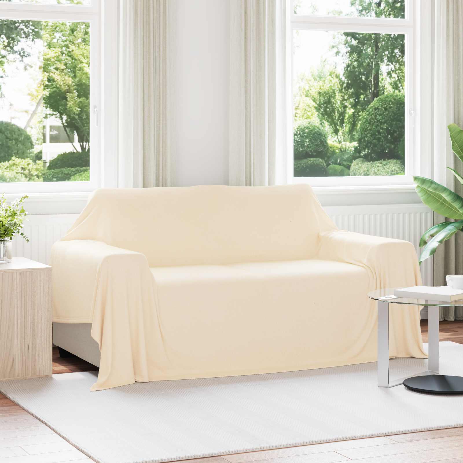 vidaXL Koc Kremowy 280 x 210 cm Polar