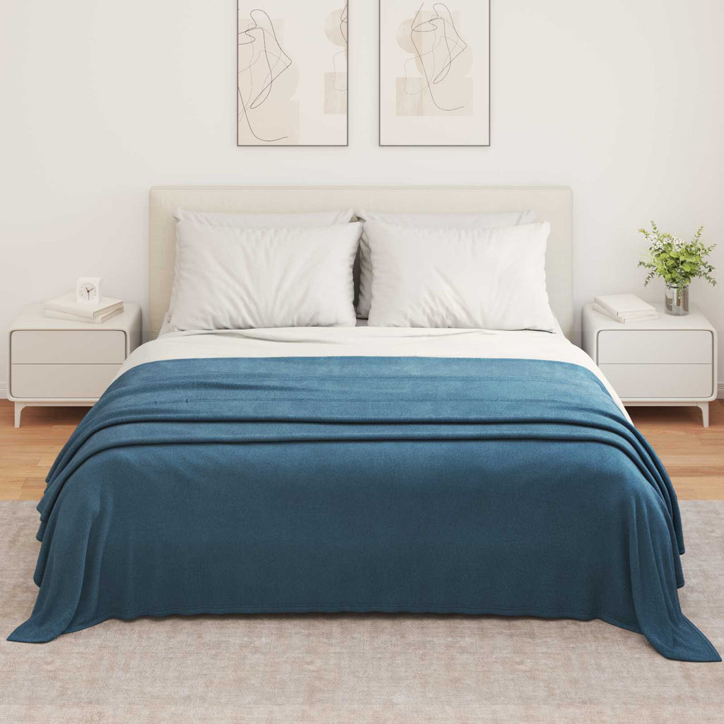 vidaXL Koc Granatowy 350 x 270 cm Polar