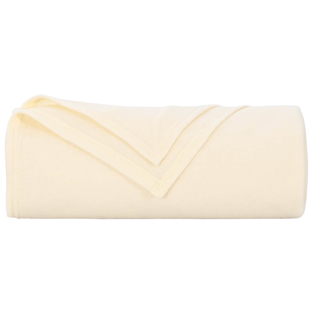 vidaXL Koce narzutowe 6 pcs Kremowy 210 x 140 cm Polar