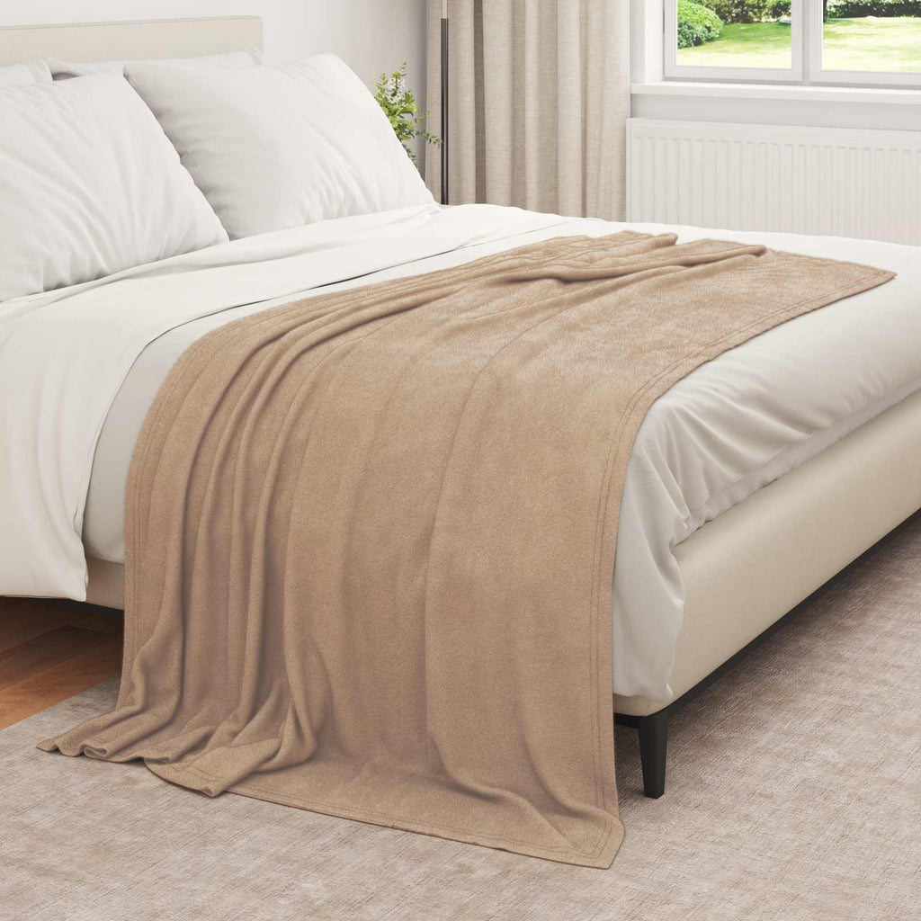 vidaXL Koce narzutowe 6 pcs Camel 210 x 140 cm Polar