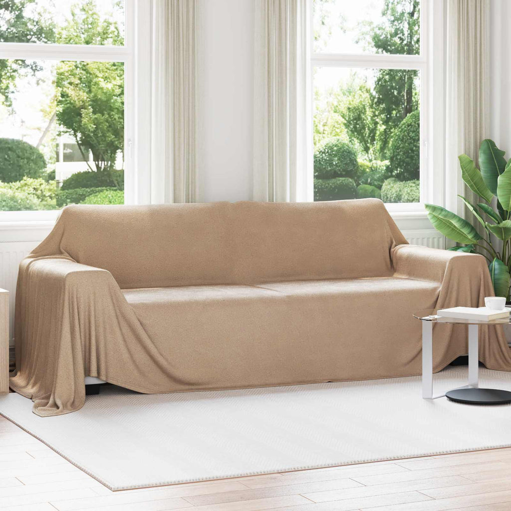 vidaXL Koce narzutowe 6 pcs Camel 350 x 270 cm Polar