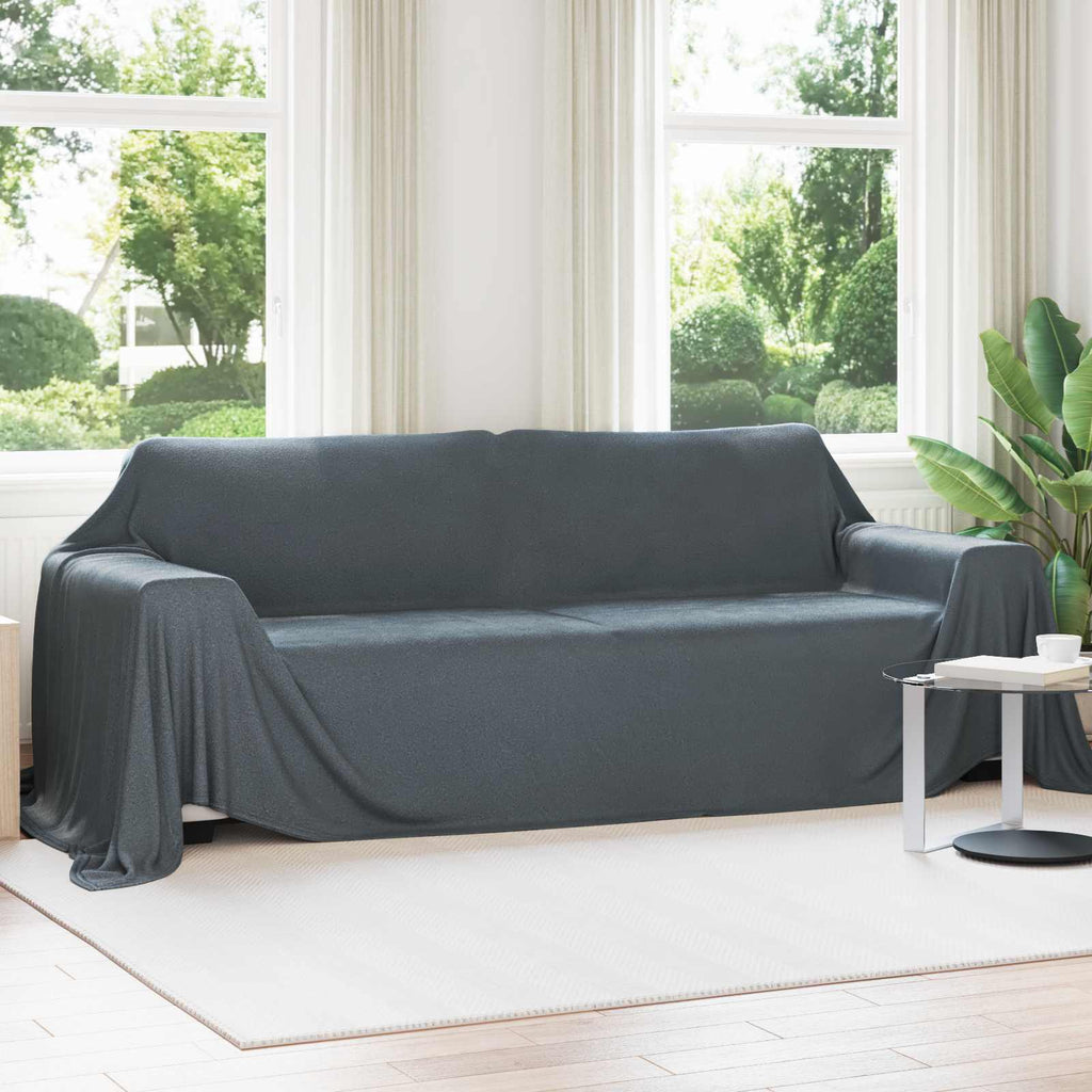 vidaXL Koce narzutowe 6 pcs Ciemnoszary 350 x 270 cm Polar