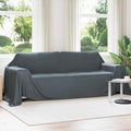 vidaXL Koce narzutowe 6 pcs Ciemnoszary 350 x 270 cm Polar