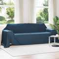 vidaXL Koce narzutowe 6 pcs Granatowy 350 x 270 cm Polar