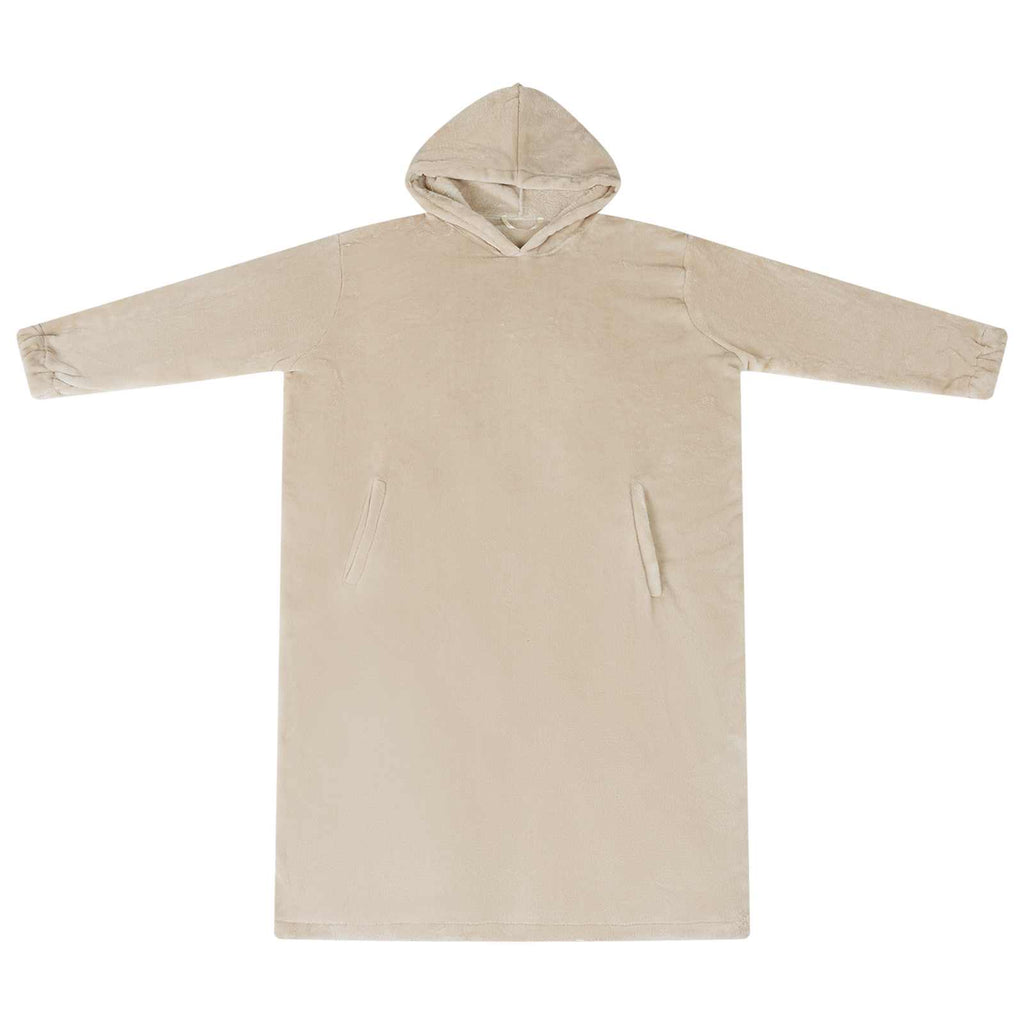 vidaXL Bluza-koc Beżowy s Flanela