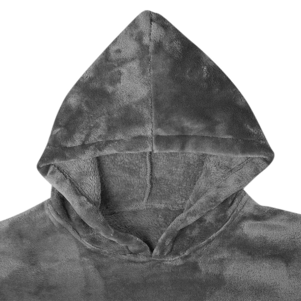 vidaXL Bluza-koc Ciemnoszary m Flanela