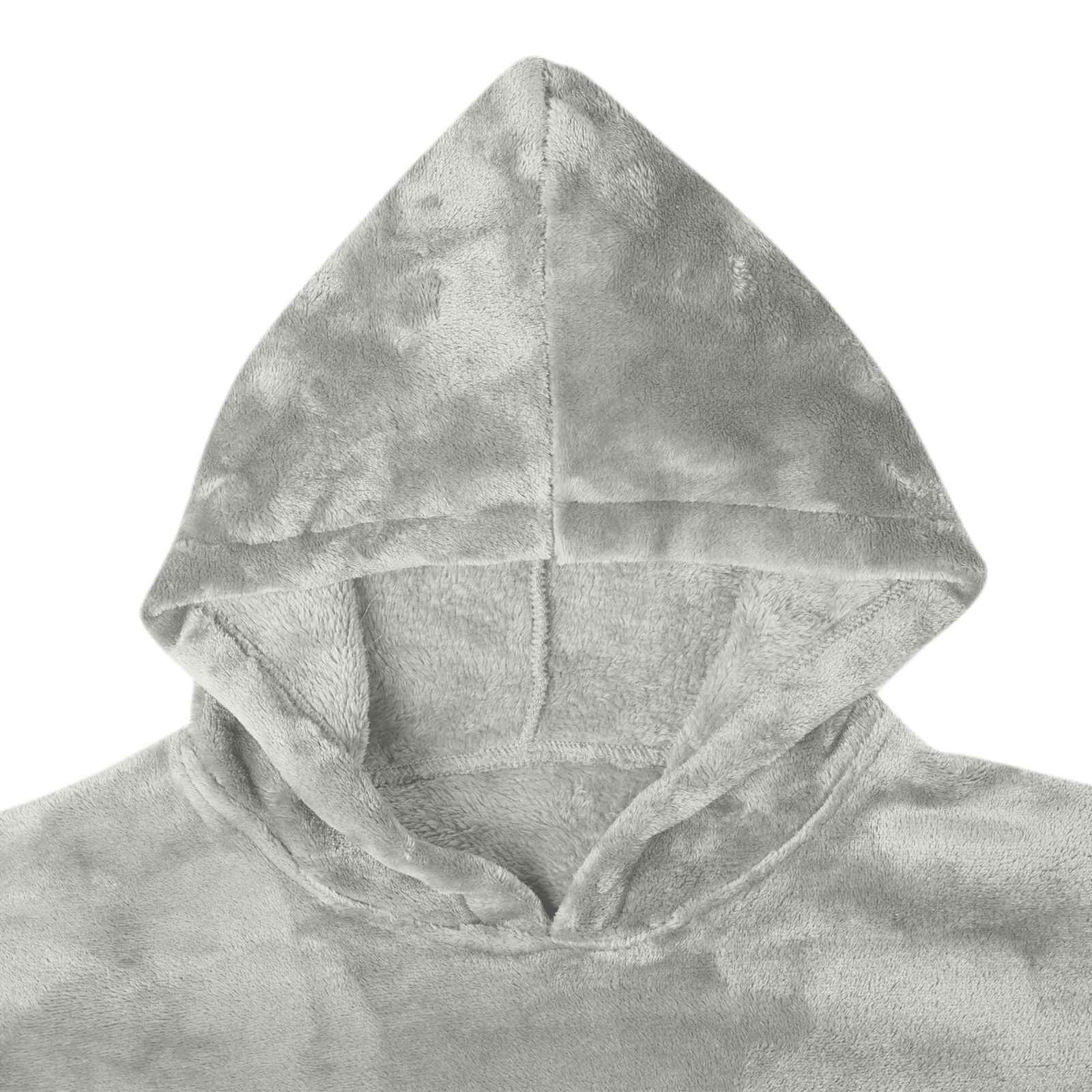 vidaXL Bluza-koc Szary s Flanela