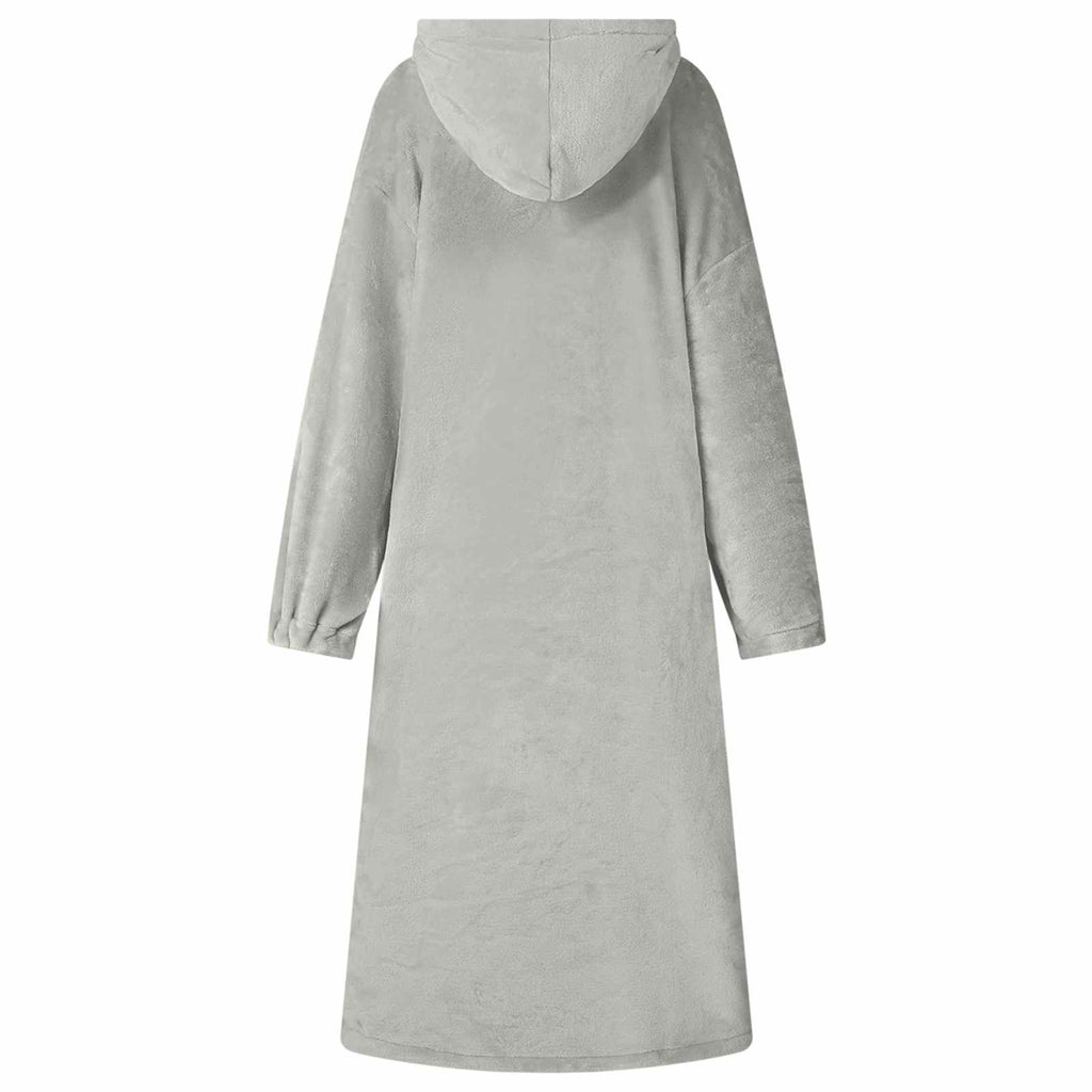 vidaXL Bluza-koc Szary s Flanela