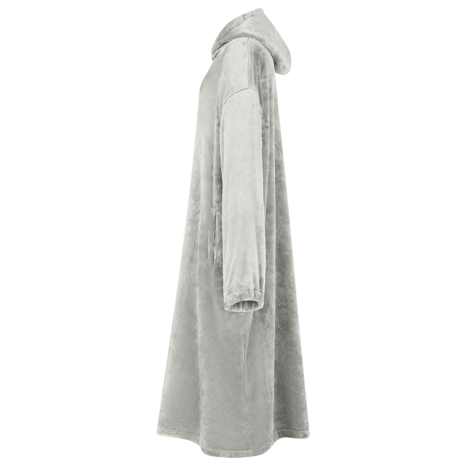 vidaXL Bluza-koc Szary m Flanela