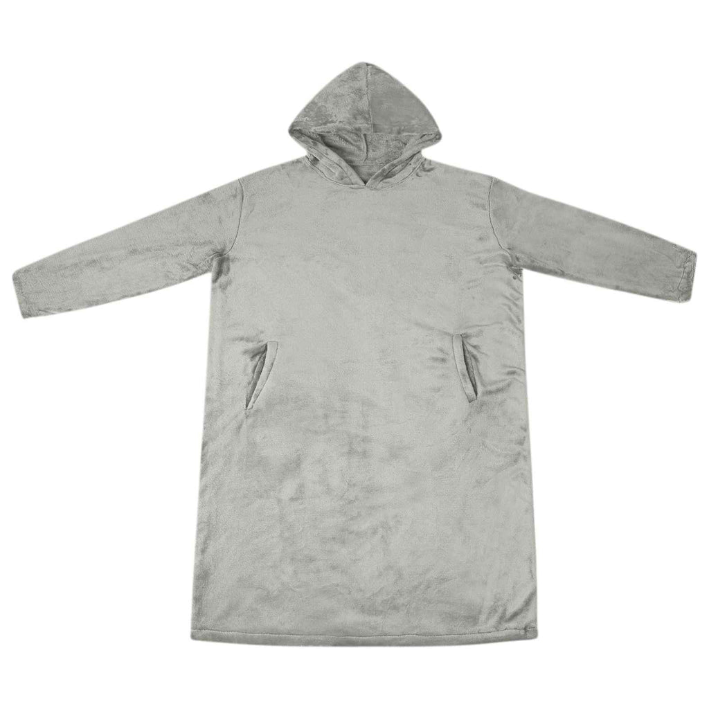 vidaXL Bluza-koc Szary l Flanela