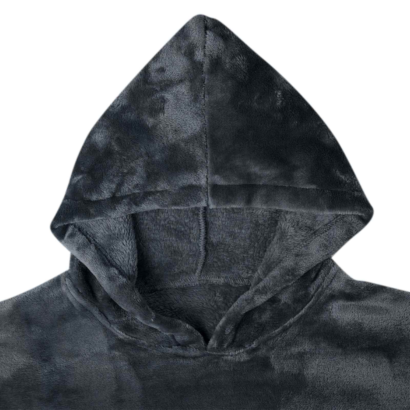 vidaXL Bluza-koc Granatowy s Flanela