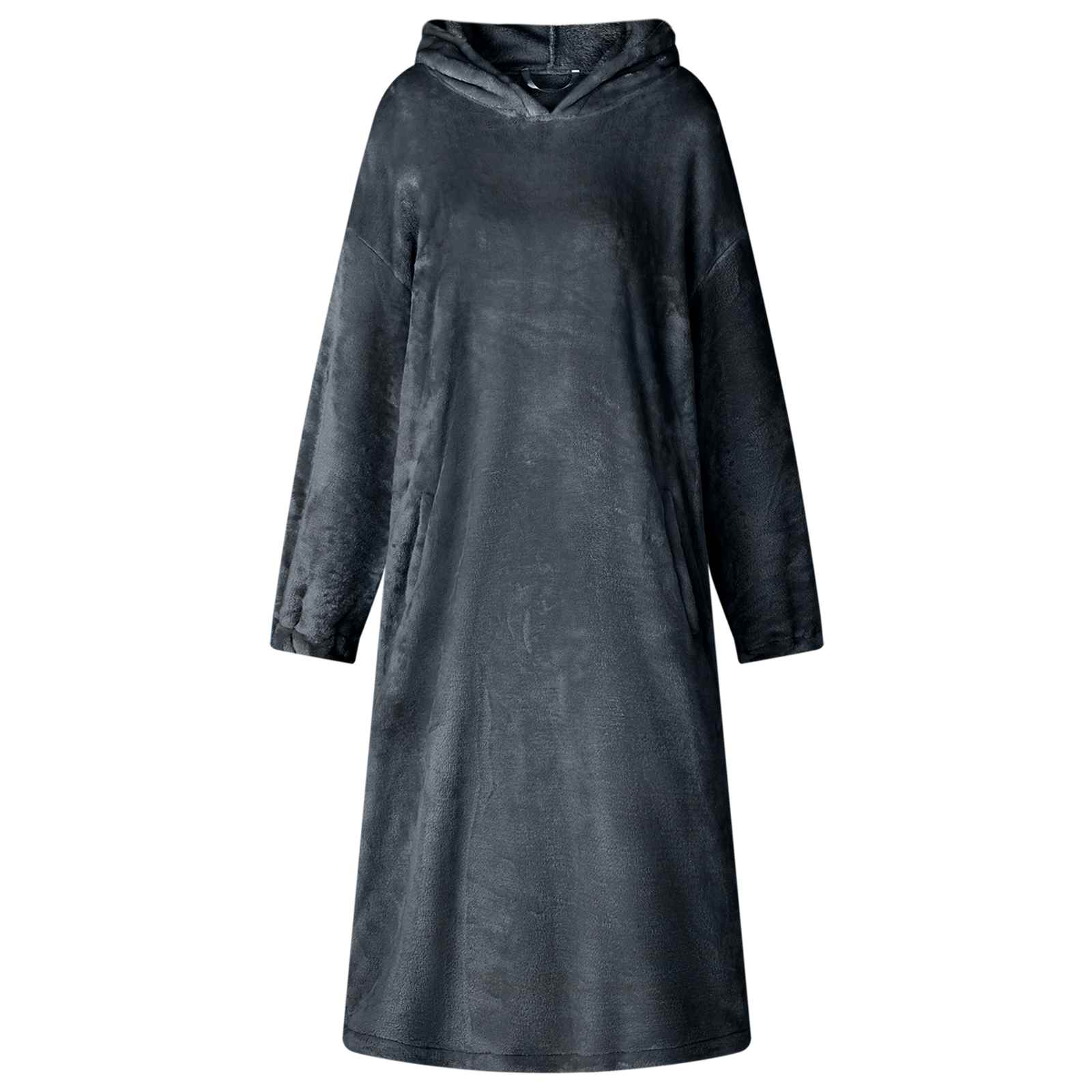 vidaXL Bluza-koc Granatowy s Flanela