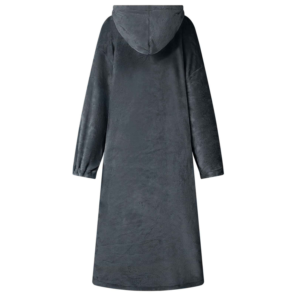 vidaXL Bluza-koc Granatowy m Flanela