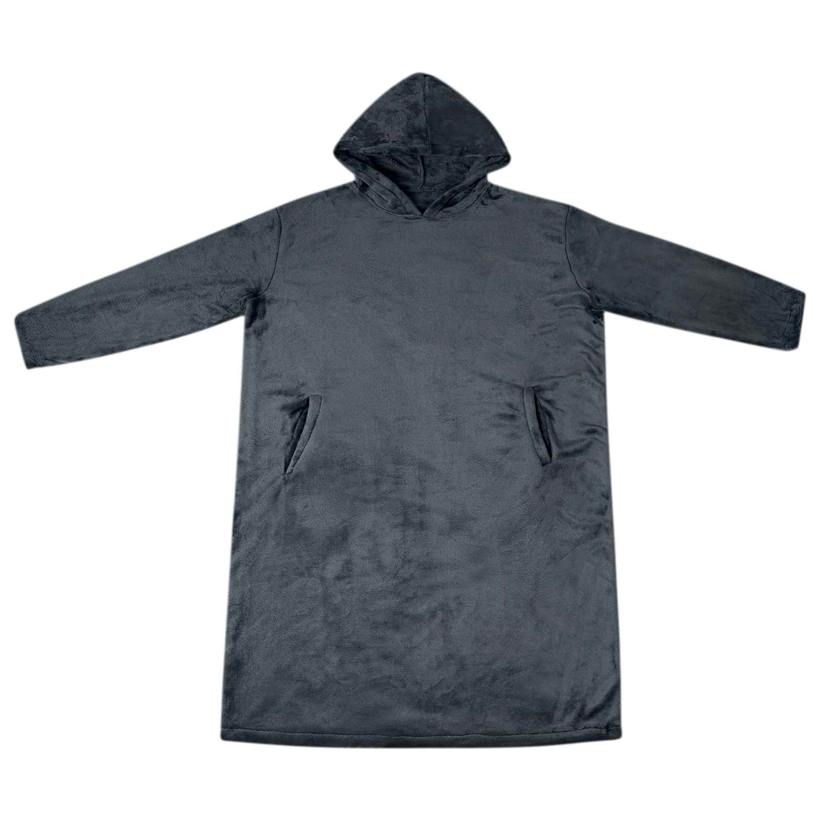 vidaXL Bluza-koc Granatowy m Flanela