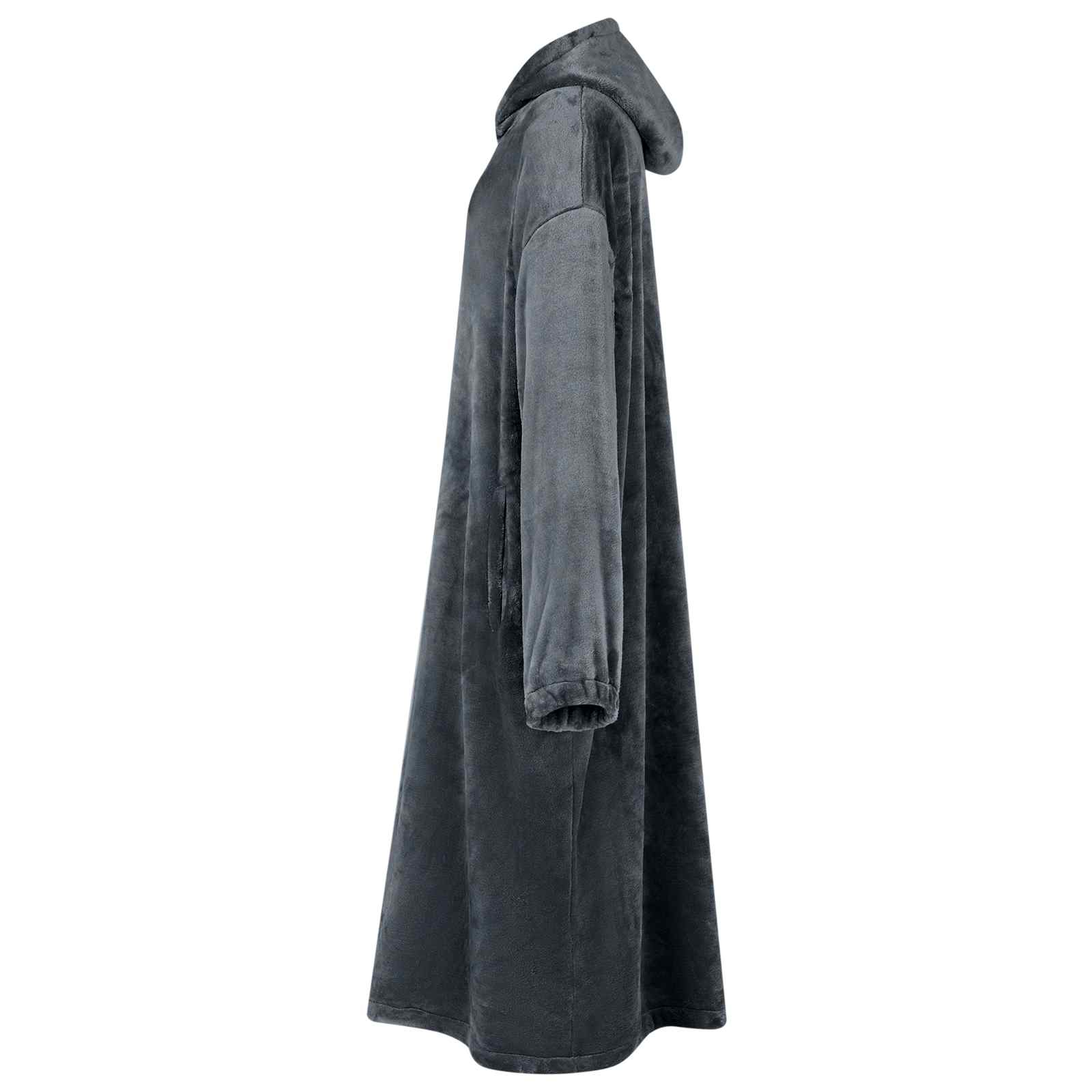 vidaXL Bluza-koc Granatowy l Flanela