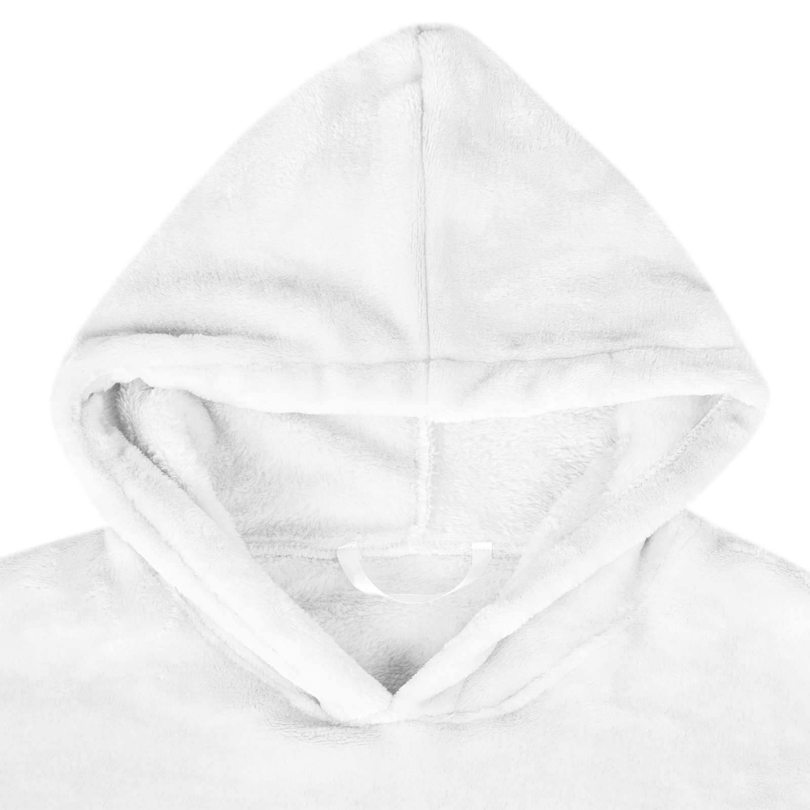 vidaXL Bluza-koc Biały s Flanela