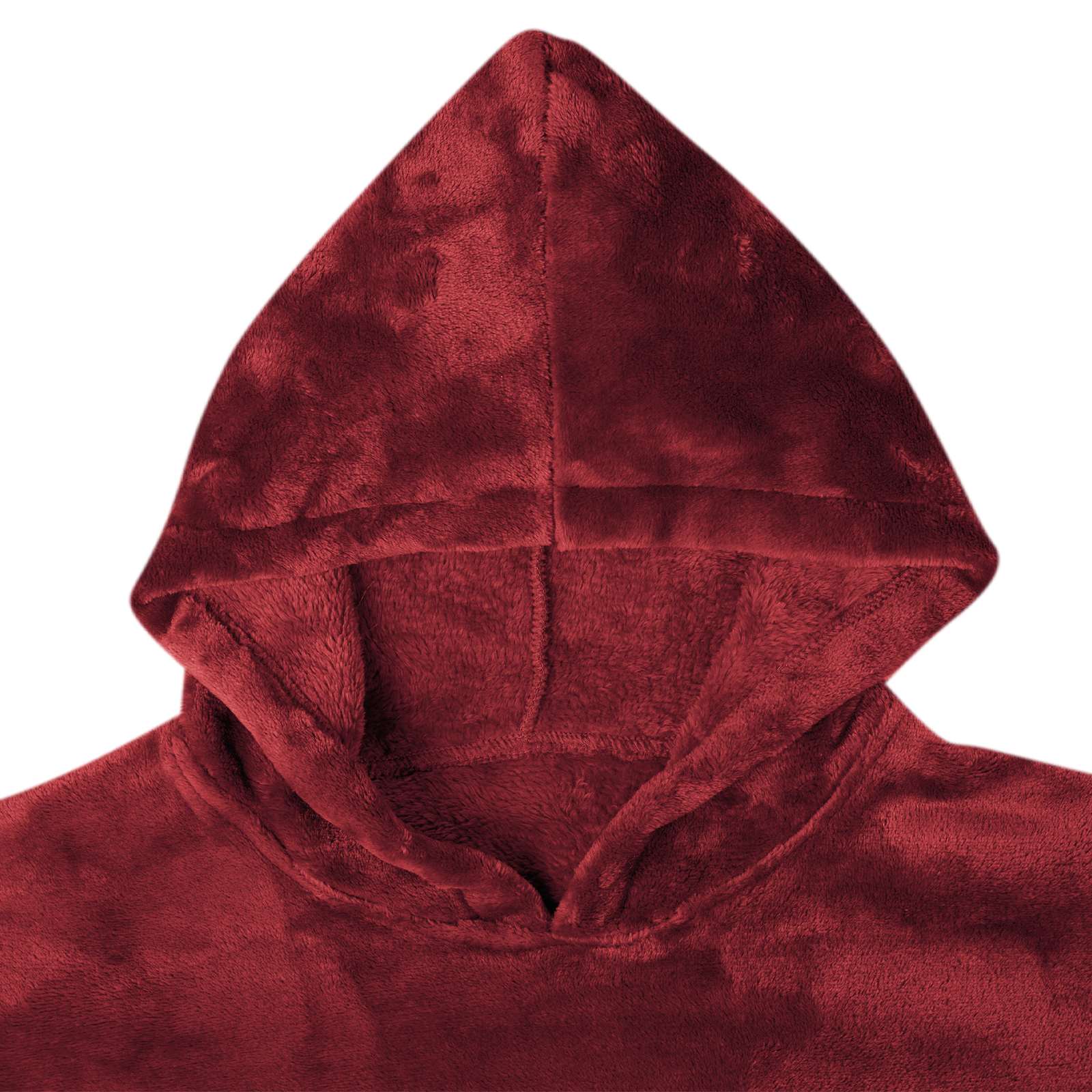 vidaXL Bluza-koc Bordeaux Czerwony s Flanela