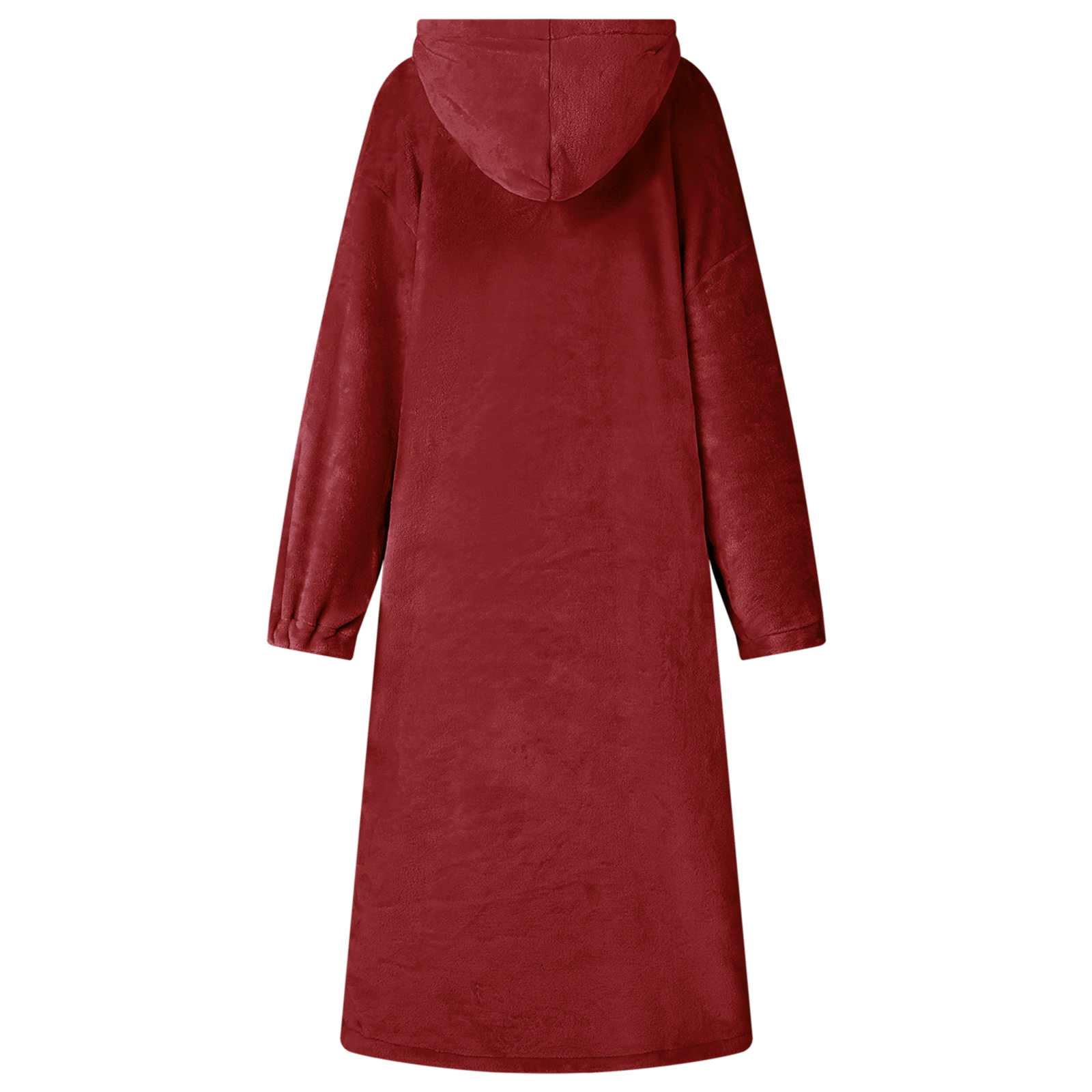 vidaXL Bluza-koc Bordeaux Czerwony s Flanela