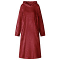 vidaXL Bluza-koc Bordeaux Czerwony l Flanela