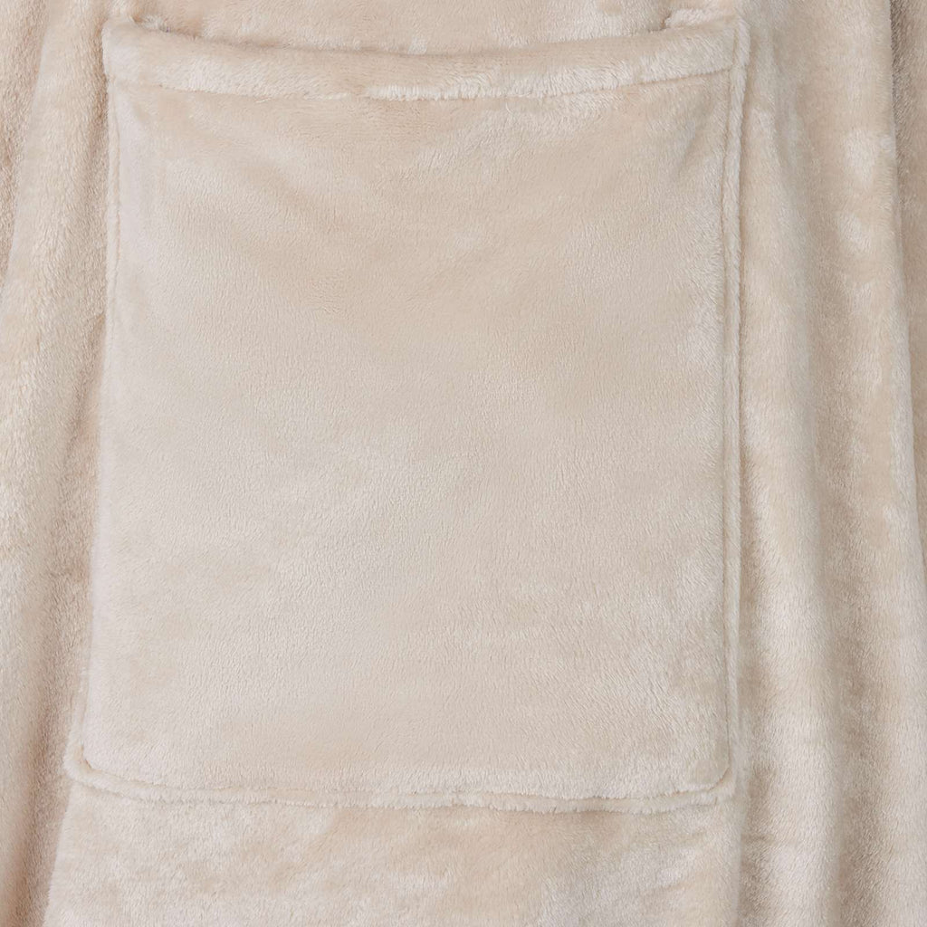 vidaXL Bluza-koc Beżowy F Flanela