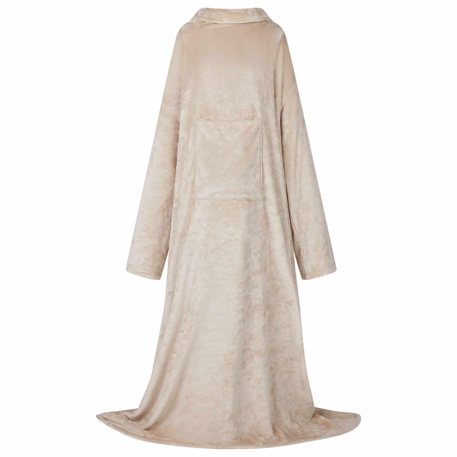 vidaXL Bluza-koc Beżowy F Flanela