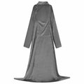 vidaXL Bluza-koc Ciemnoszary F Flanela