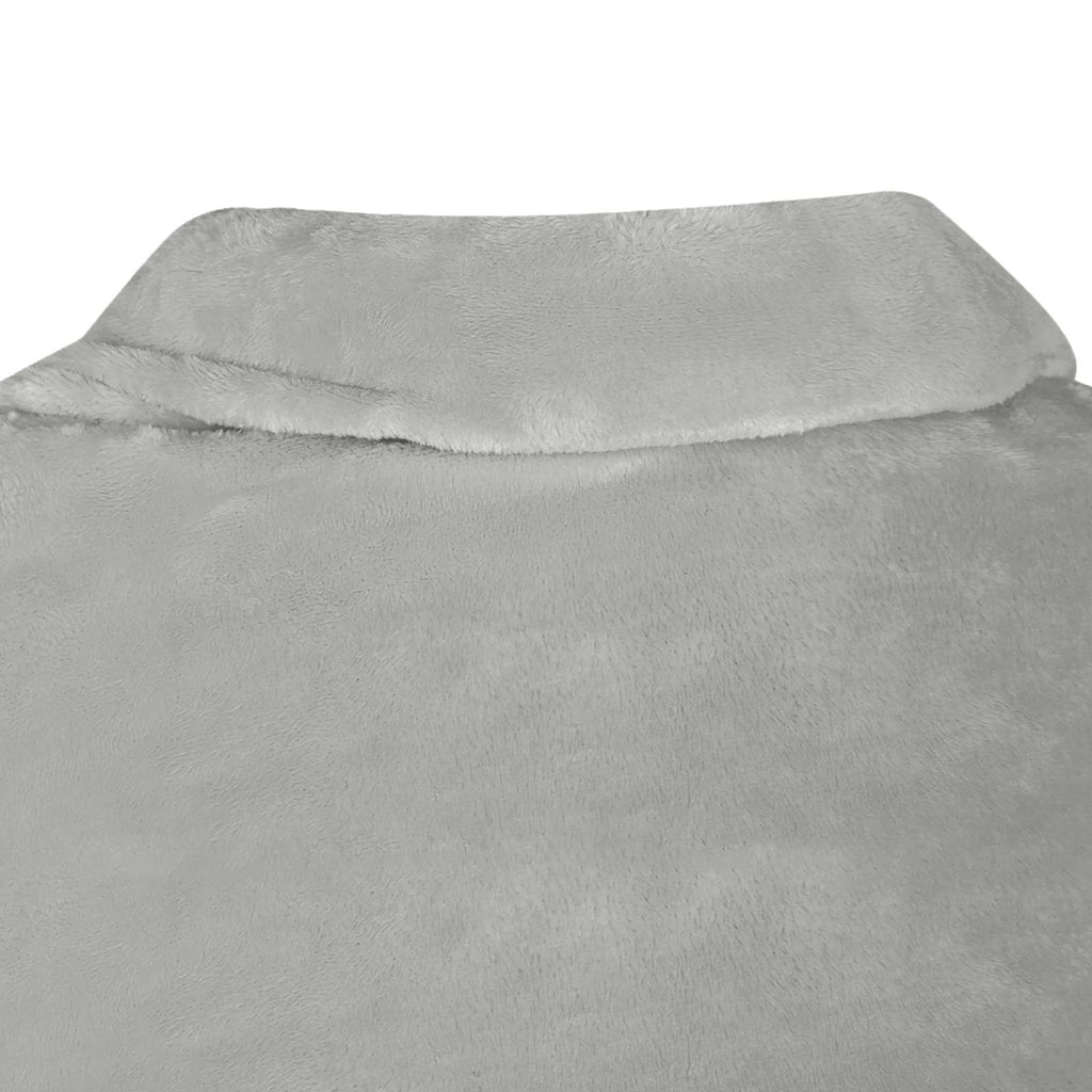 vidaXL Bluza-koc Szary F Flanela