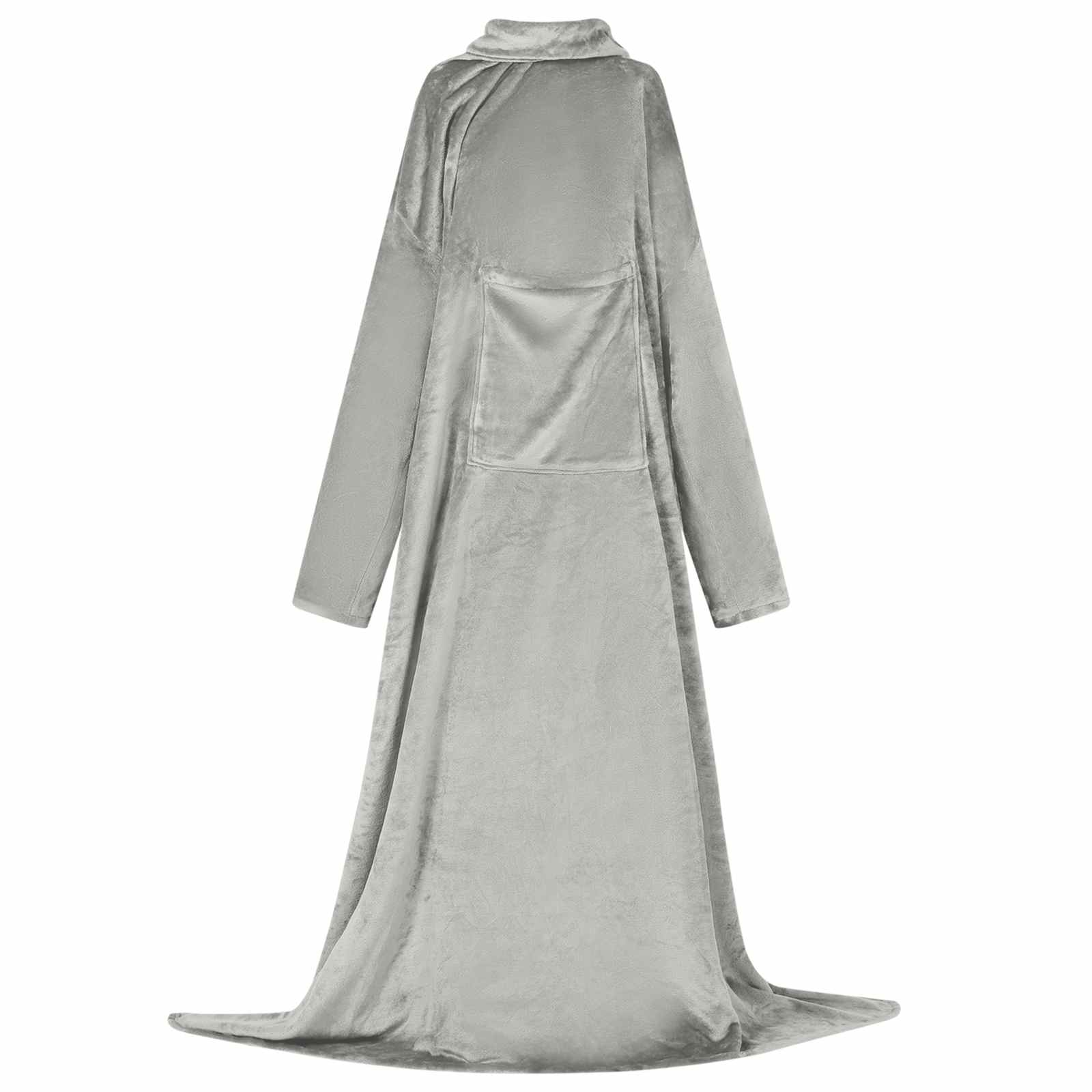 vidaXL Bluza-koc Szary F Flanela
