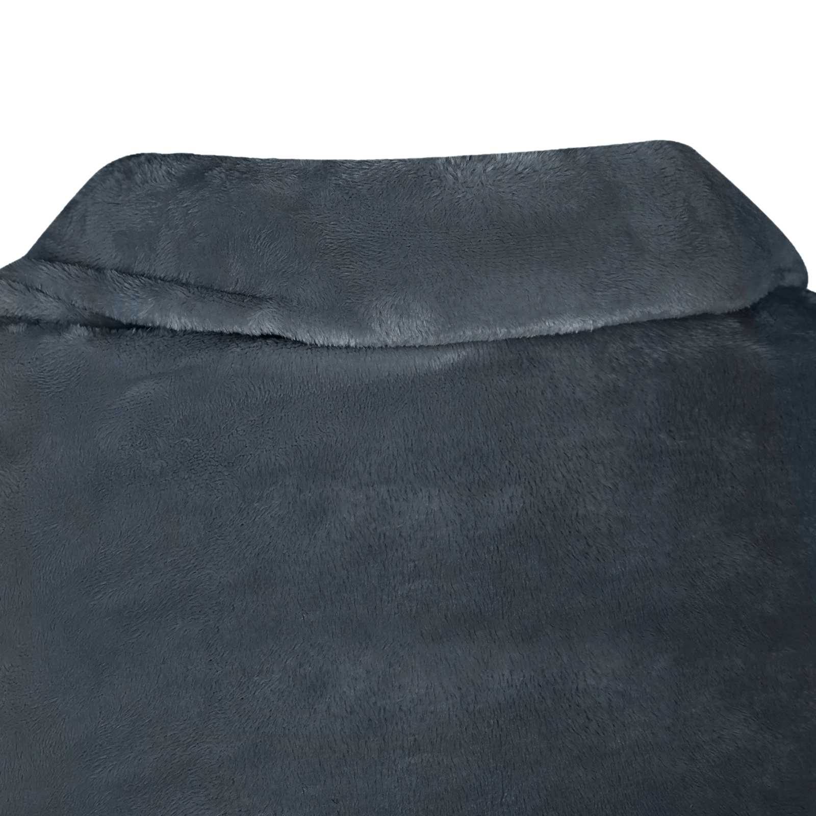 vidaXL Bluza-koc Granatowy F Flanela