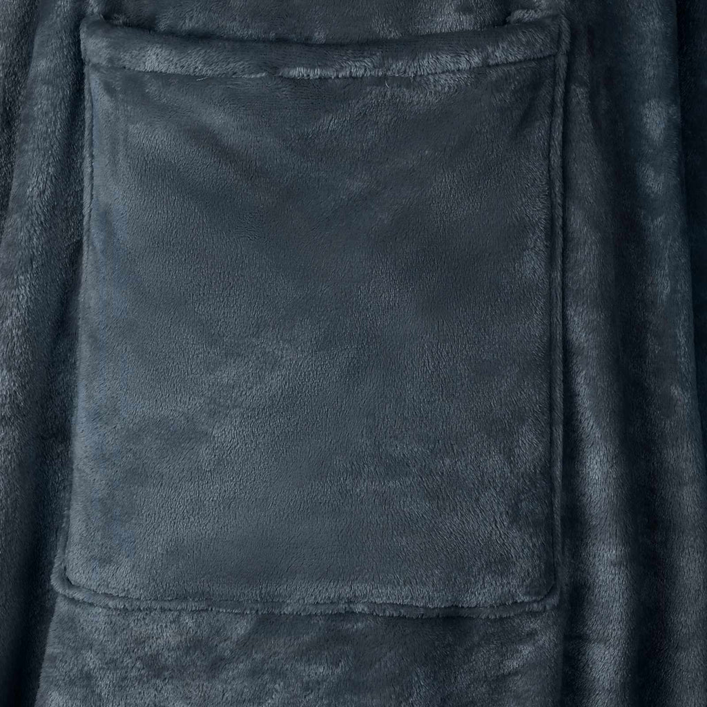 vidaXL Bluza-koc Granatowy F Flanela