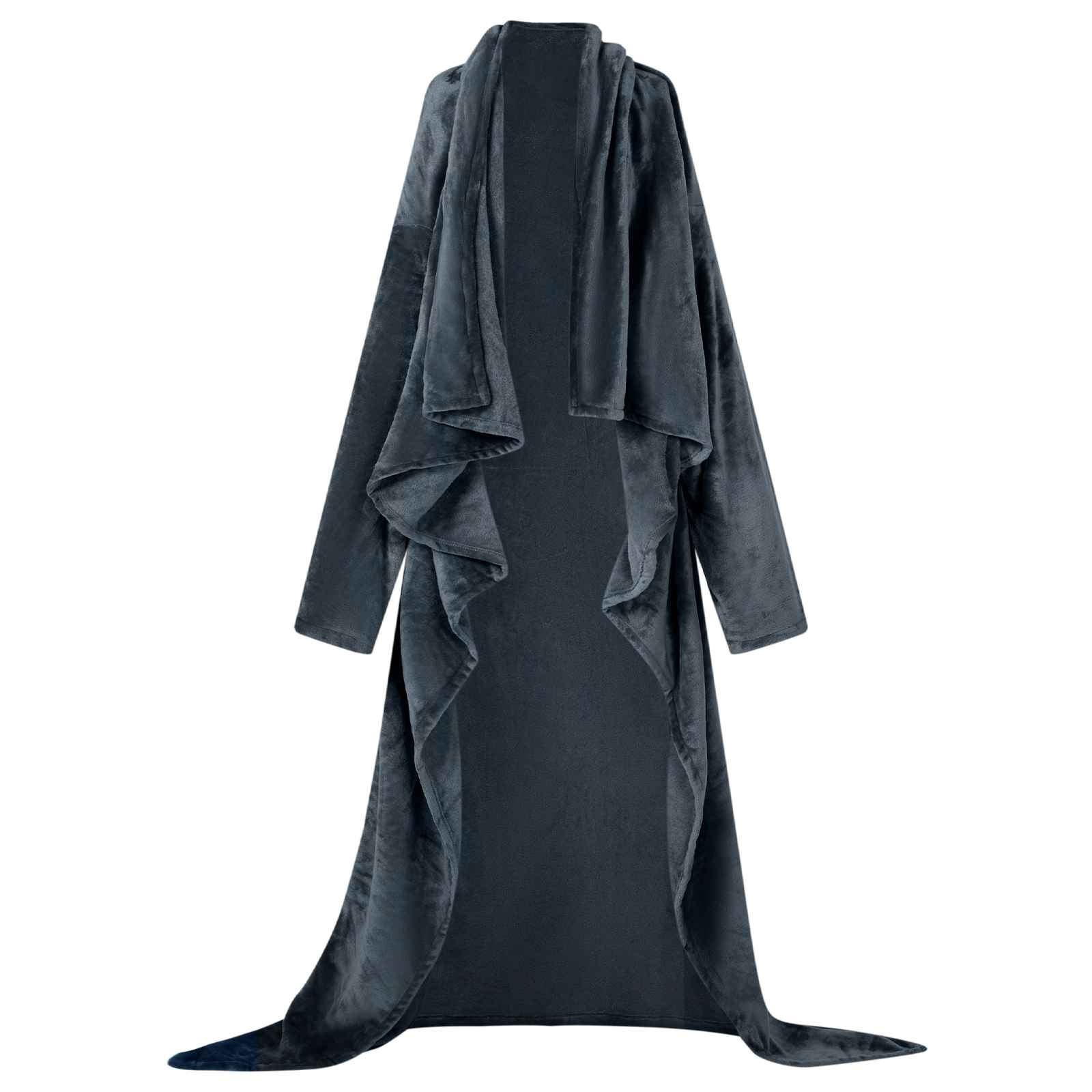 vidaXL Bluza-koc Granatowy F Flanela