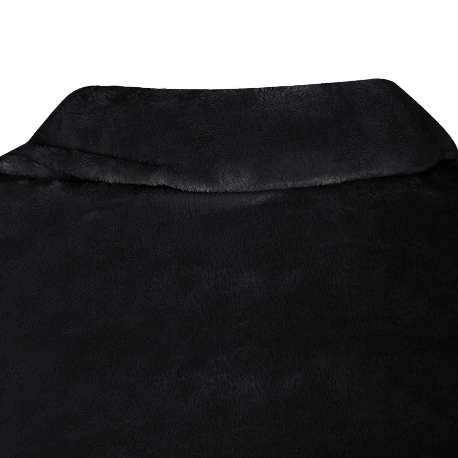 vidaXL Bluza-koc Czarny F Flanela