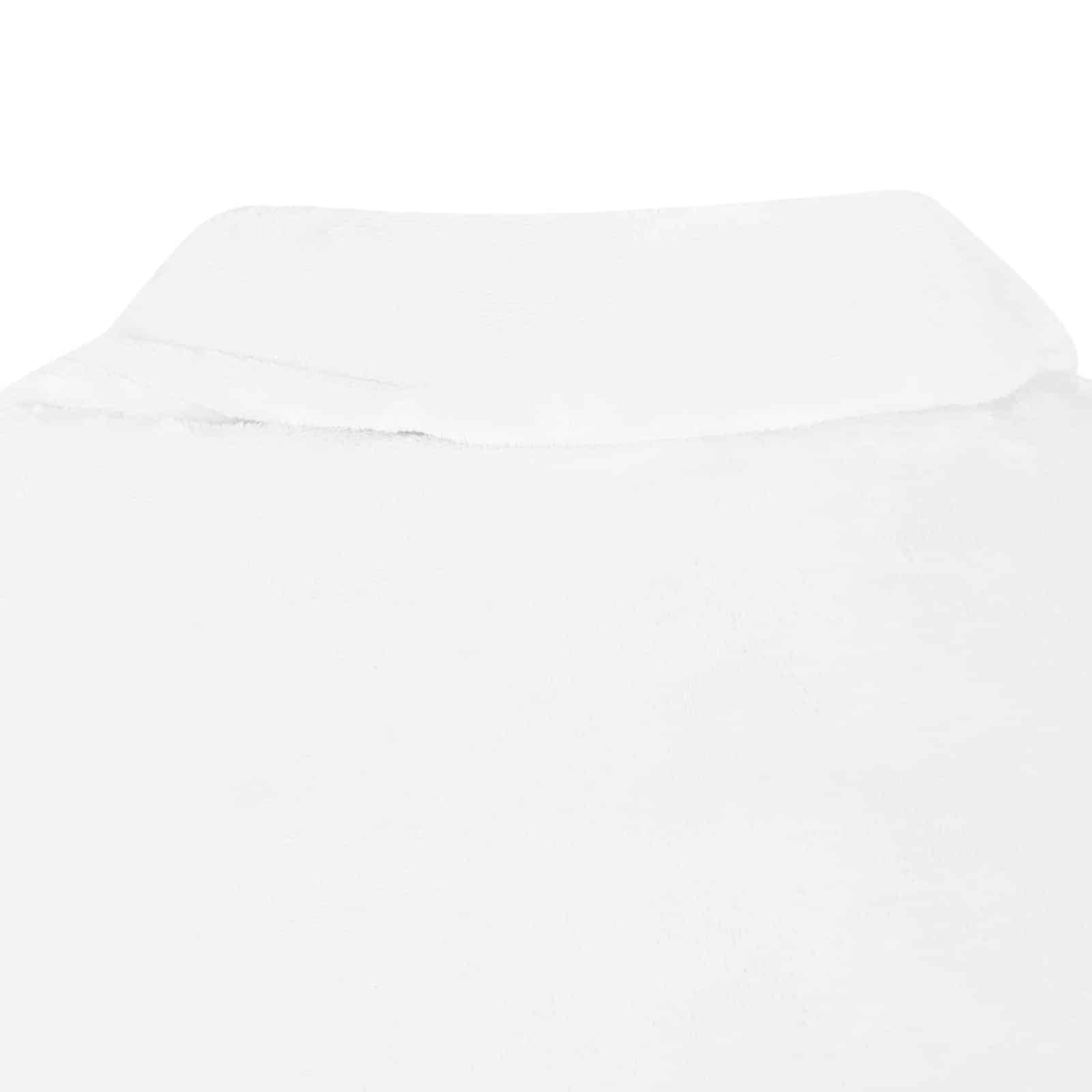 vidaXL Bluza-koc Biały F Flanela