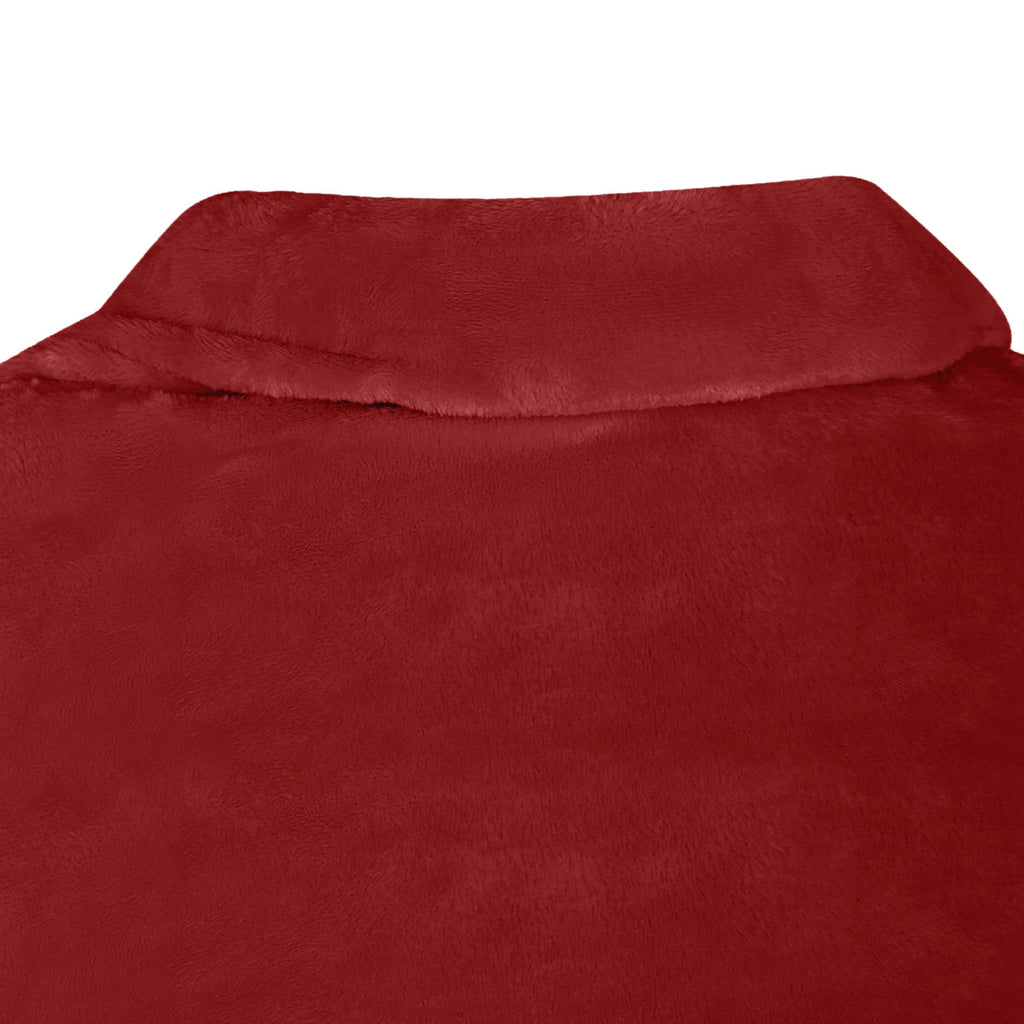 vidaXL Bluza-koc Bordeaux Czerwony F Flanela