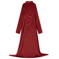 vidaXL Bluza-koc Bordeaux Czerwony F Flanela