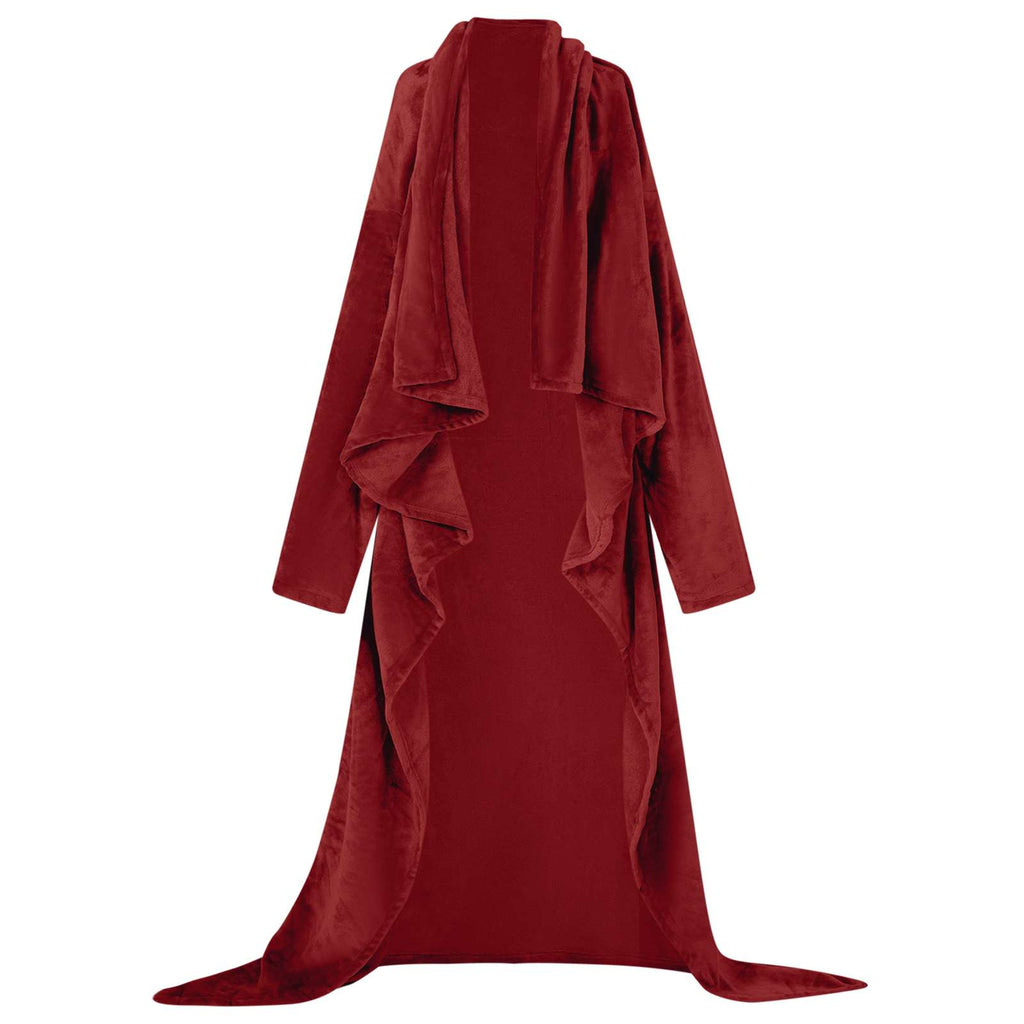 vidaXL Bluza-koc Bordeaux Czerwony F Flanela