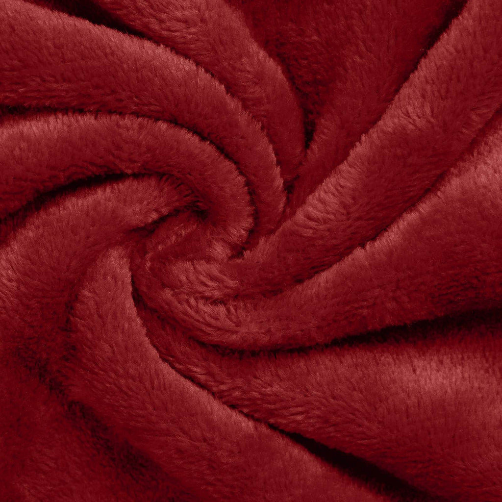 vidaXL Bluza-koc Bordeaux Czerwony F Flanela