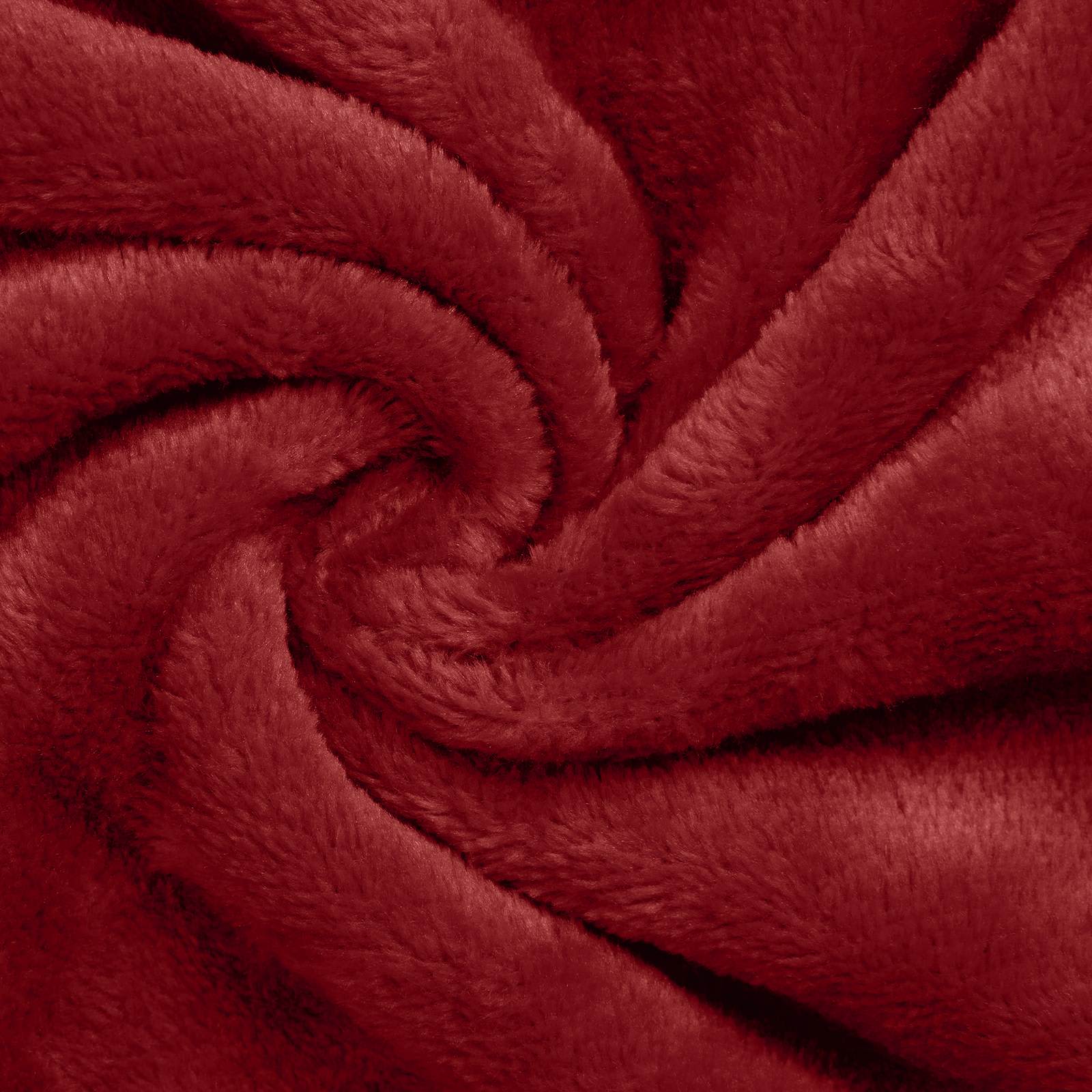 vidaXL Bluza-koc Bordeaux Czerwony F Flanela