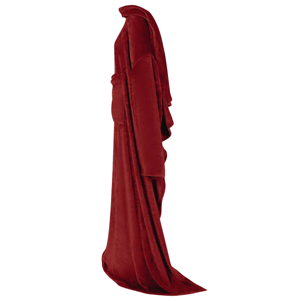 vidaXL Bluza-koc Bordeaux Czerwony F Flanela