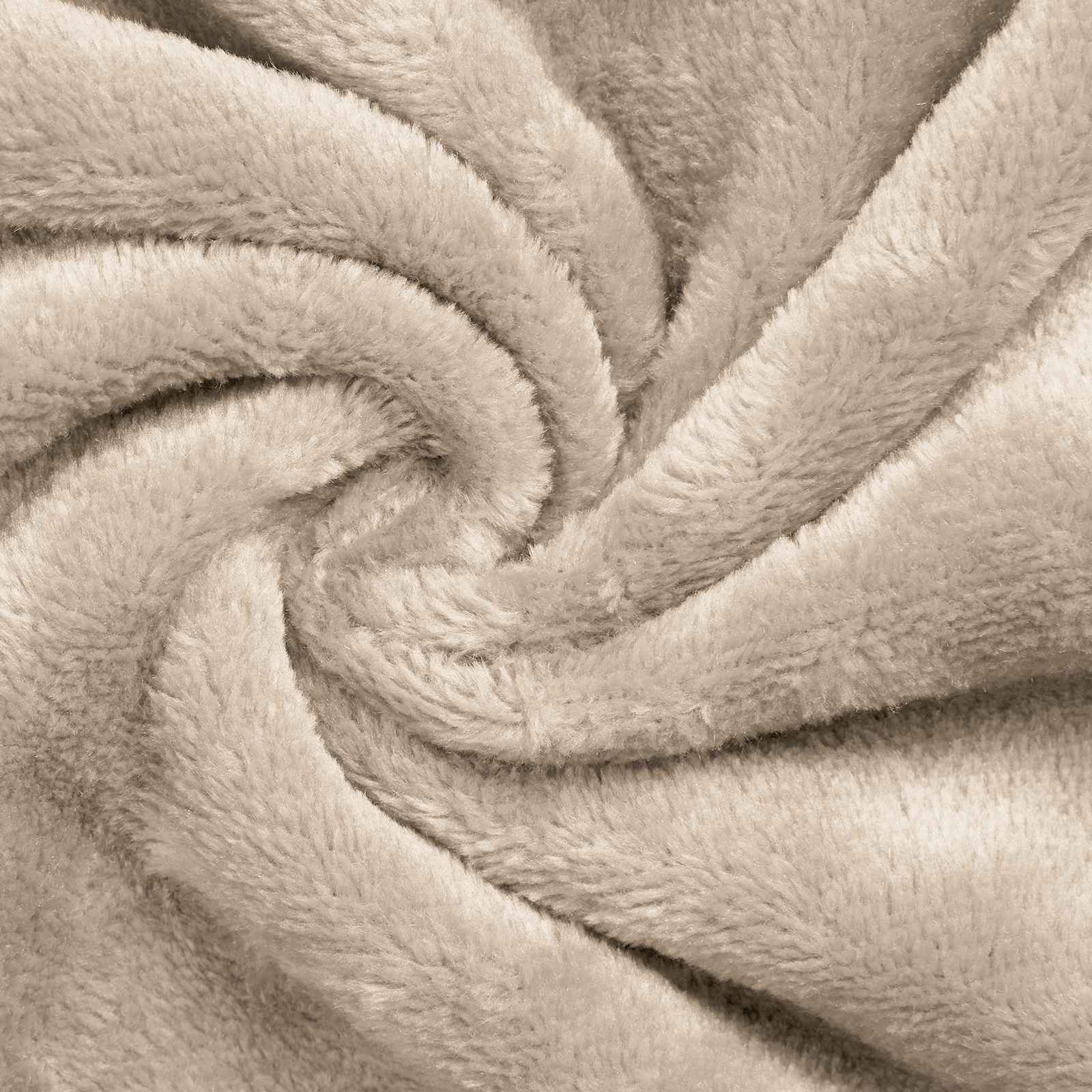 vidaXL Bluza-koc Beżowy M Fleece i Flanela
