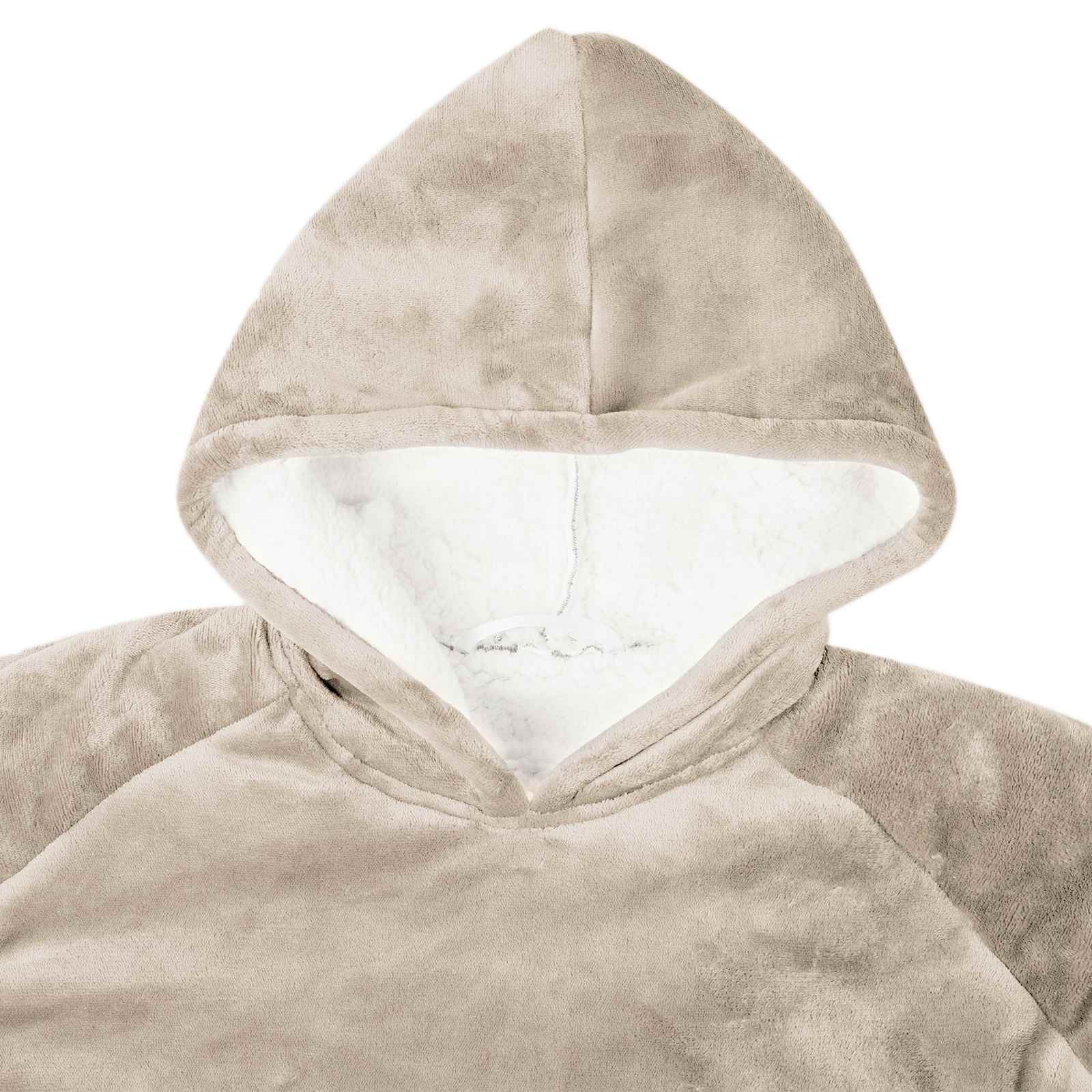vidaXL Bluza-koc Beżowy L Fleece i Flanela