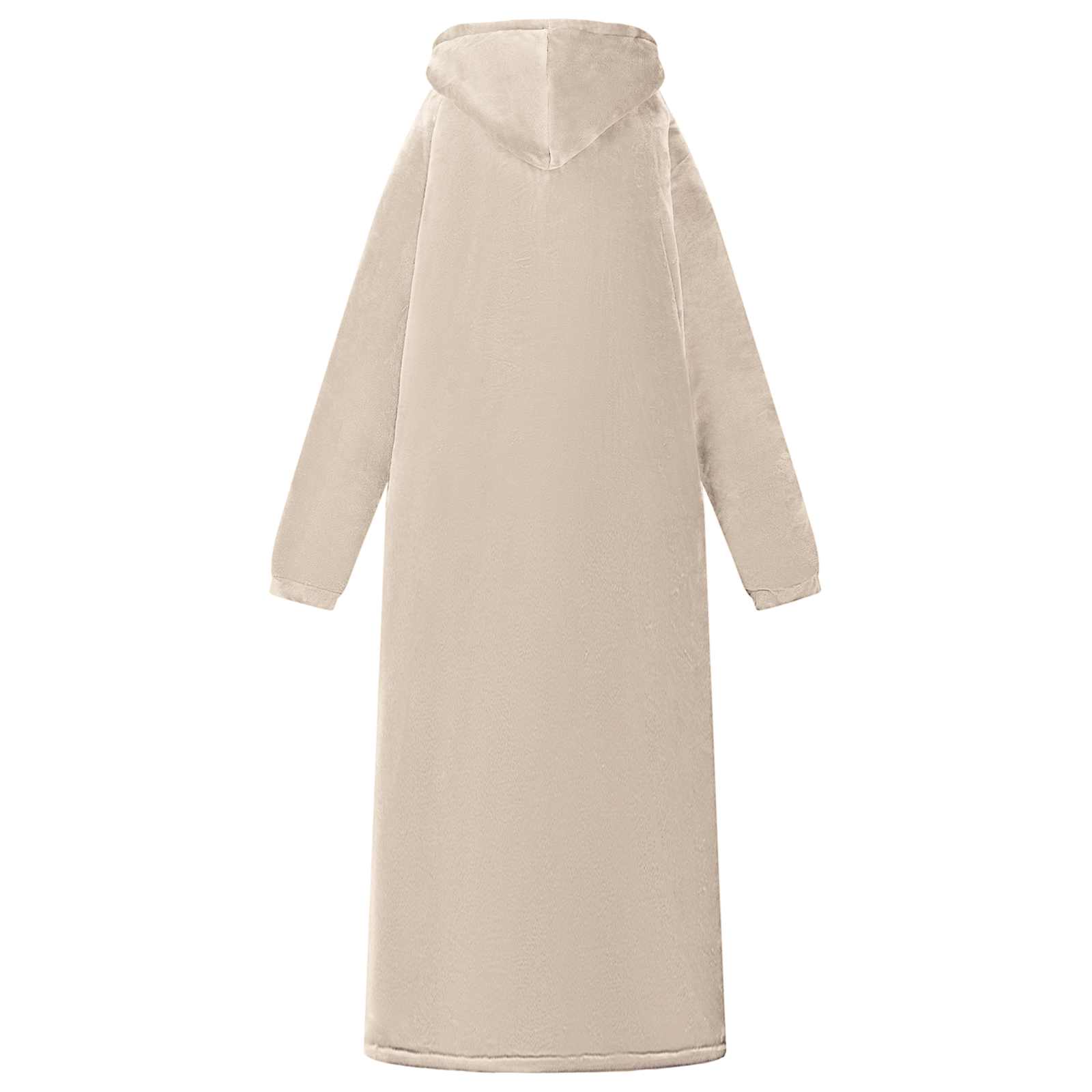 vidaXL Bluza-koc Beżowy L Fleece i Flanela