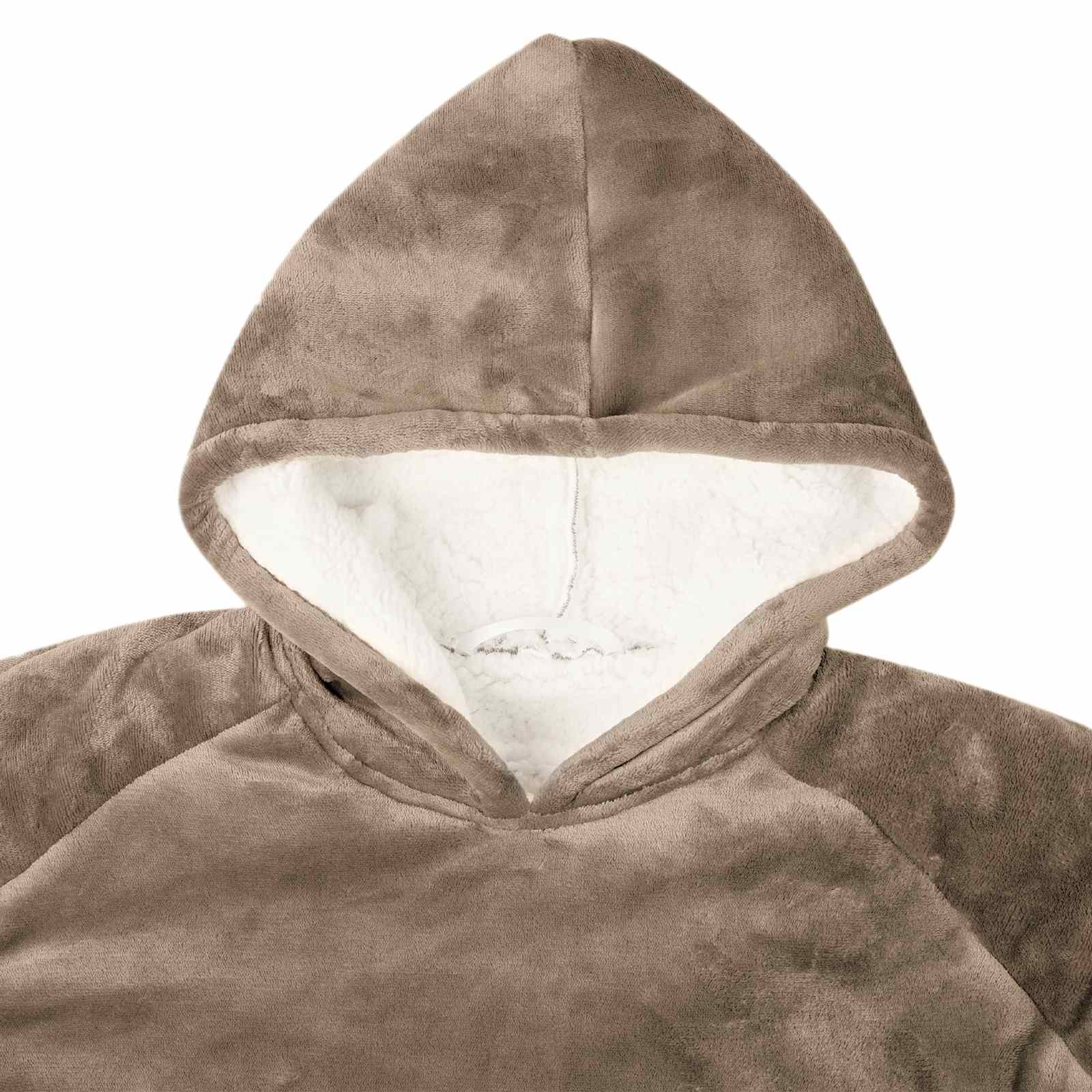 vidaXL Bluza-koc Camel L Fleece i Flanela