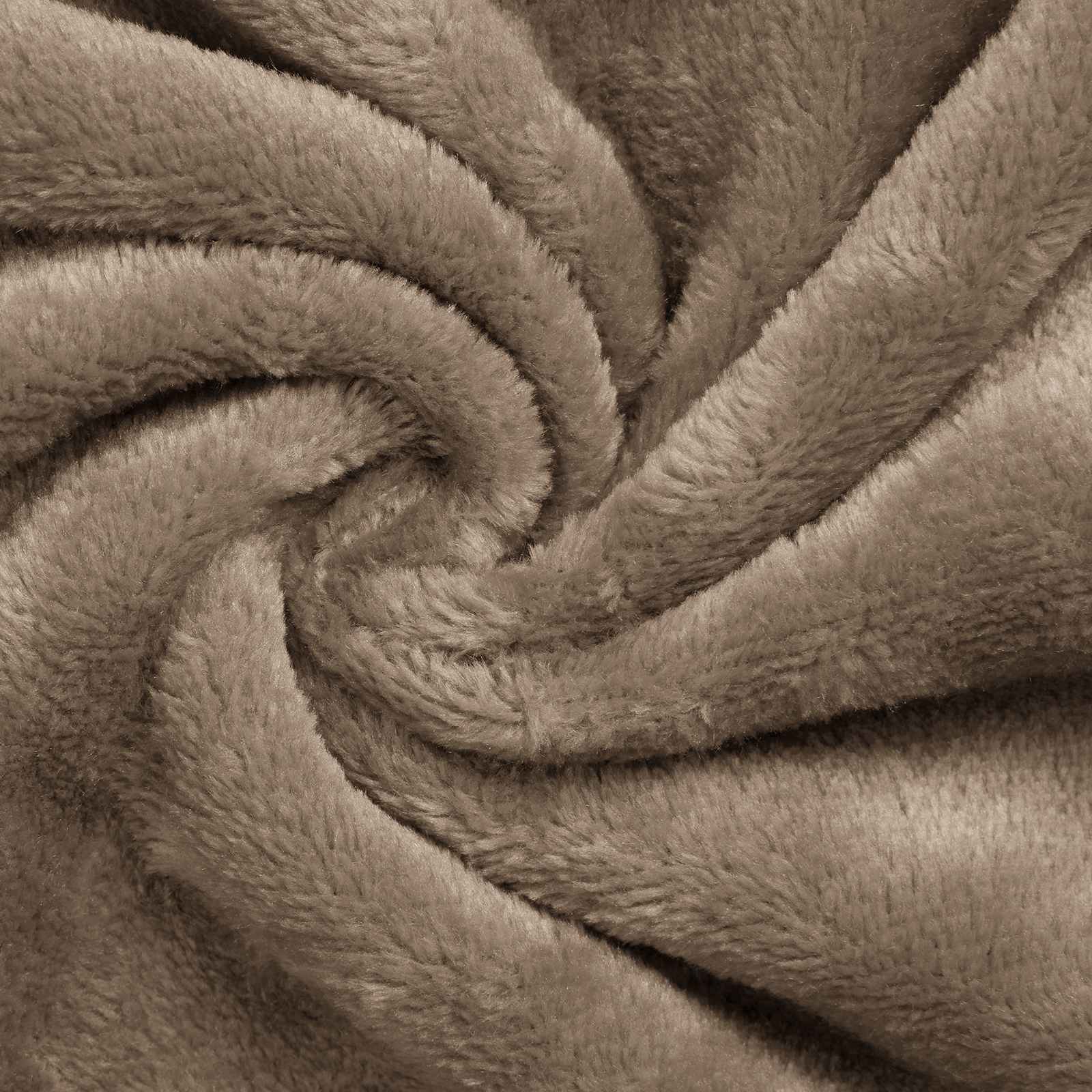 vidaXL Bluza-koc Camel L Fleece i Flanela